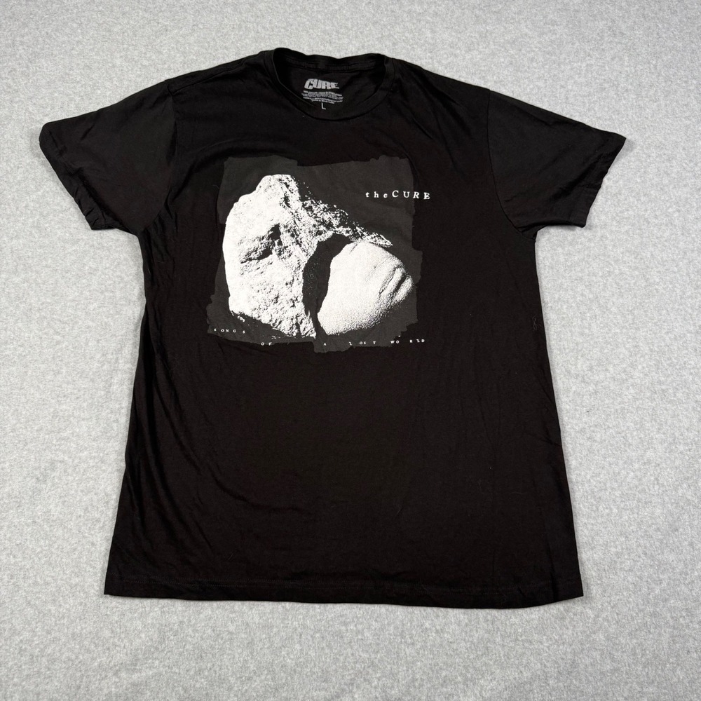 The Cure Songs of a Lost World Band T-Shirt Black Mens Large 2024 Album Art